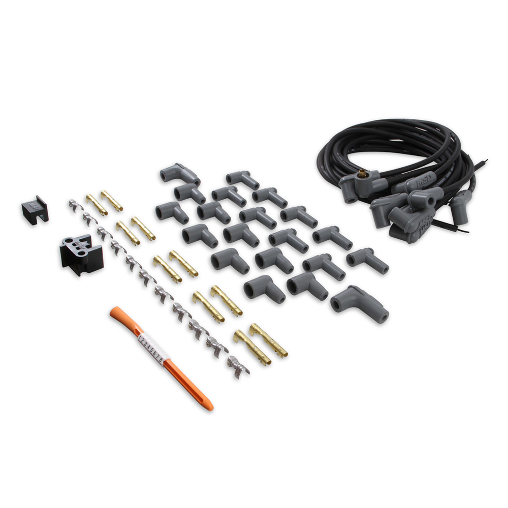 Black Super Conductor Universal Spark Plug Kit (8 Cyl 90 Degree