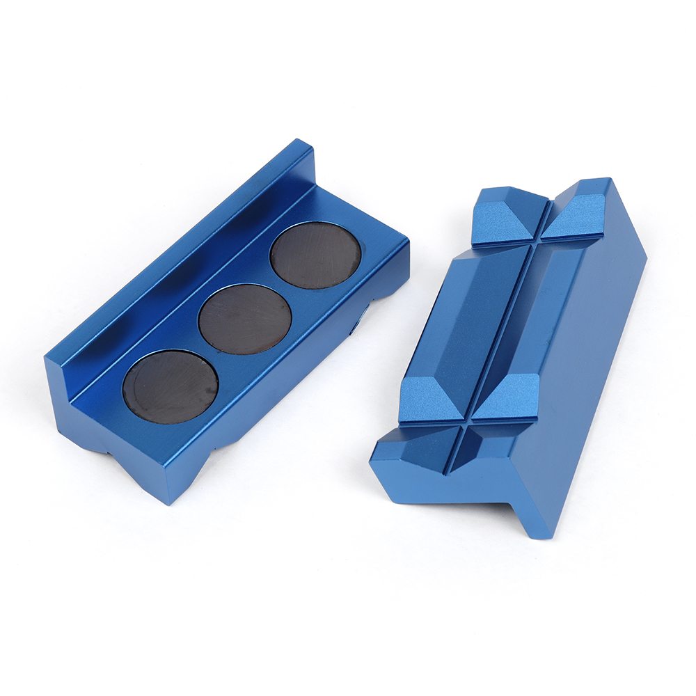 Aluminium magnetic AN fitting vice jaws