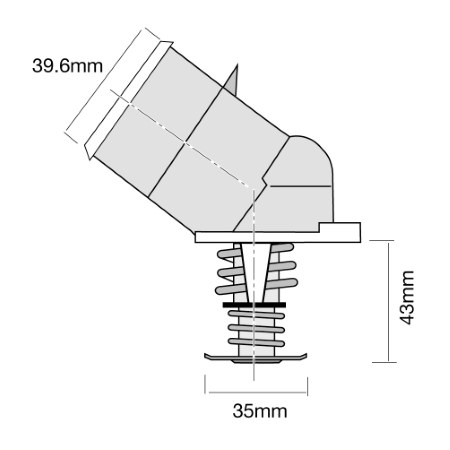 Thermostat 35mm 86C Holden LS1 TT379-187